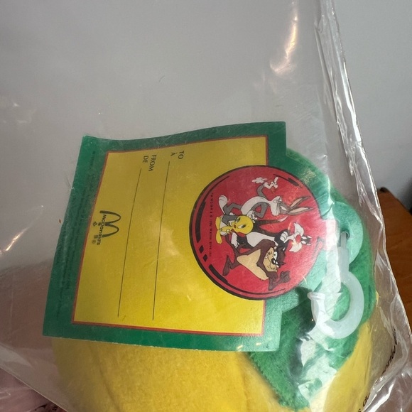 Vintage Looney Tunes x McDonald's Tweety Bird Plush 1992 NEW Packaged - Picture 5 of 6